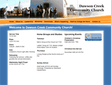 Tablet Screenshot of dawsoncommunitychurch.org